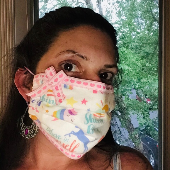 🦄 FACE MASK FANCY YOU CHOOSE ORGANIC COTTON LINED - Picture 3 of 13